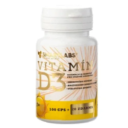 Smartlabs Vitamín D3 4000IU 120 kapslí