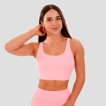 GymBeam Športová podprsenka Cut-Out pink SS