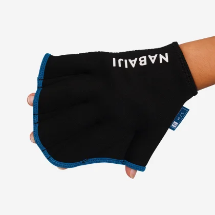 NABAIJI Rukavice na aquagymnastiku a aquafitness neoprénové čierno-modré 2XS-S