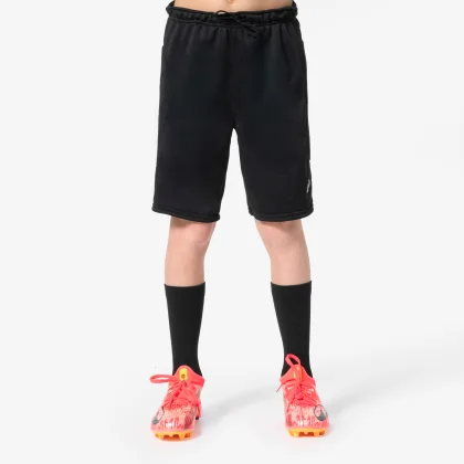 KIPSTA Detské brankárske šortky F100 čierne 14-15 r (161-172 cm)