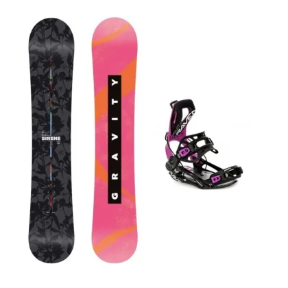 Gravity Sirene 25/26 dámský snowboard + Raven Fastec FT360 black/fuchsia vázání