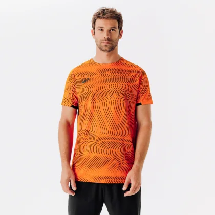 KIPSTA Futbalový dres Wavy Club oranžovo-čierny XL