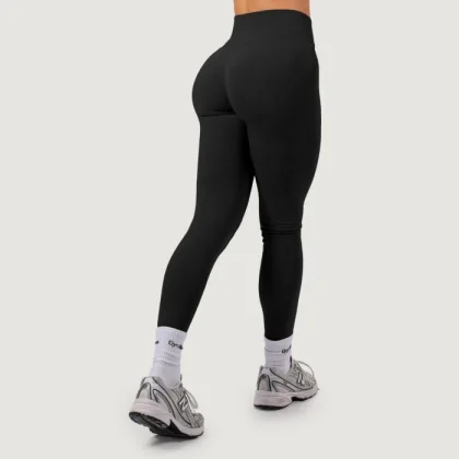 GymBeam Dámske bezšvové legíny NEO Black L
