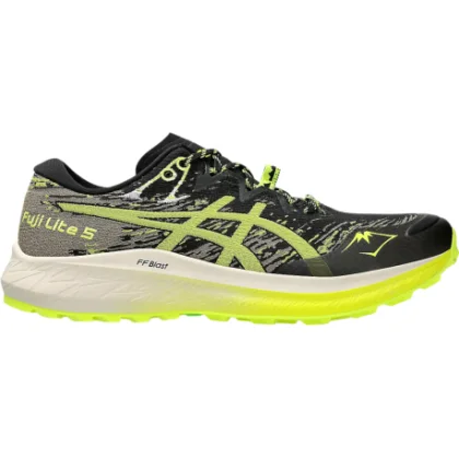 Pánská běžecká trailová obuv ASICS Fuji Lite 5 black safety yellow