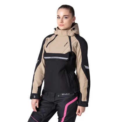 Dámska softshellová moto bunda W-TEC Annorack Lady Farba čierno-piesková,