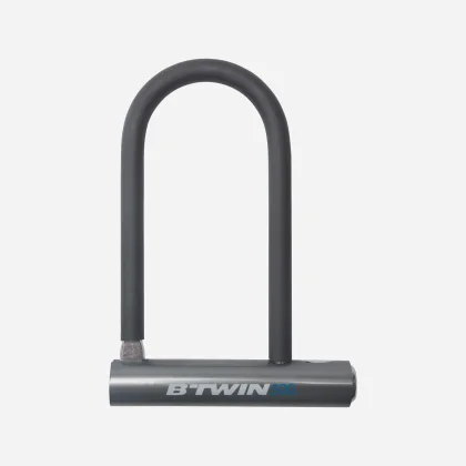 DECATHLON Zámok U 500 na bicykel sivý NO SIZE