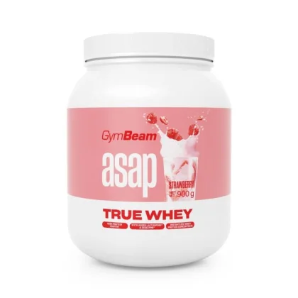 GymBeam ASAP True Whey jahoda