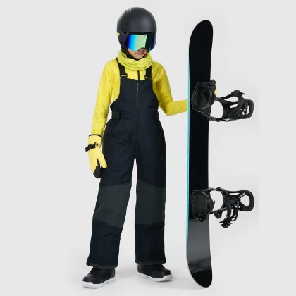 Chlapčenské snowboardové nohavice membrána 10000 - čierne