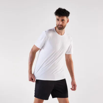 KIPRUN Pánske bežecké tričko Run 100 biele L