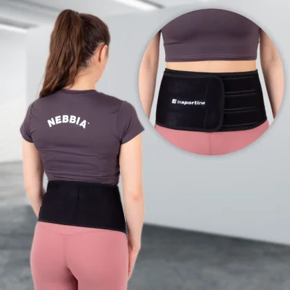 Neoprénový pás inSPORTline Waistup Farba čierna,