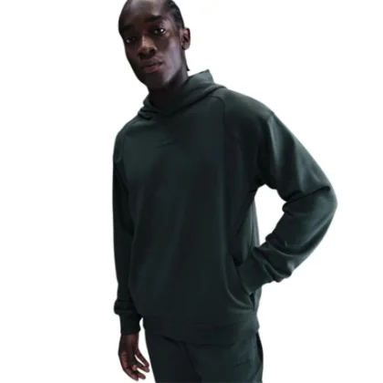 Pánska tréningová mikina s kapucňou NIKE PRO M NP DF NPT MIDLAYER HOODIE SEAWEED BLACK