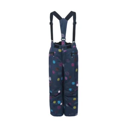 Dievčenské lyžiarske nohavice COLOR KIDS Ski pantsAOP, AF 10.000, festival fuchsia