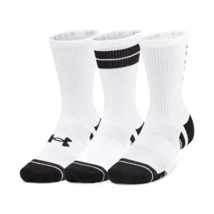 Zoknik UNDER ARMOUR 3 PACK-UA Perf Tech Nov Crew-WHT