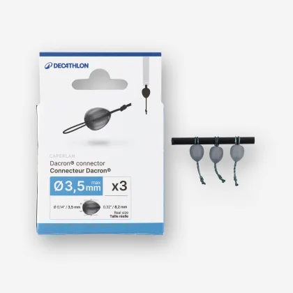 CAPERLAN Súprava 3 konektorov Dacron na amortizér s maximálnym priemerom 4 mm bez