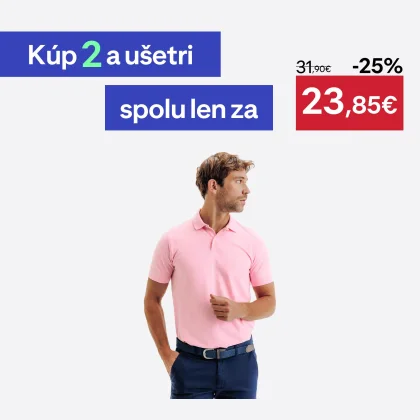 INESIS Pánska golfová polokošeľa MW500 bledoružová 4XL