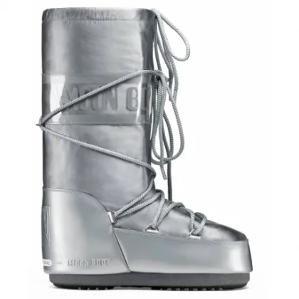 Dámske vysoké zimné topánky MOON BOOT ICON GLANCE, 002 silver
