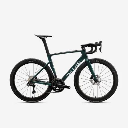 VAN RYSEL Cestný bicykel RCR PRO Ultegra Di2 2x12 PWM tmavozelený XS