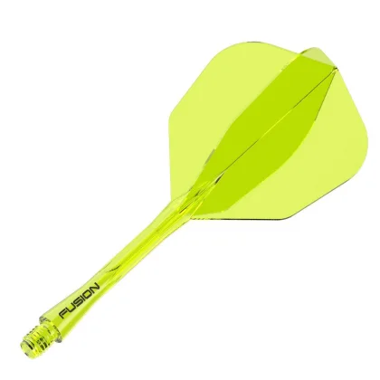 Winmau Fusion Neon Neon žlté, No6 letky a krátke násadky