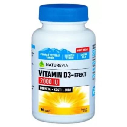 Swiss Naturevia Vitamín D3- efekt 2000 I.U. 90 tbl