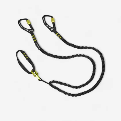 BLACK DIAMOND Dvojitý elastický popruh Spinner Leash na cepín bez