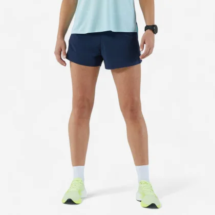 KIPRUN Dámske ľahké bežecké šortky Kiprun Light tmavomodré XL