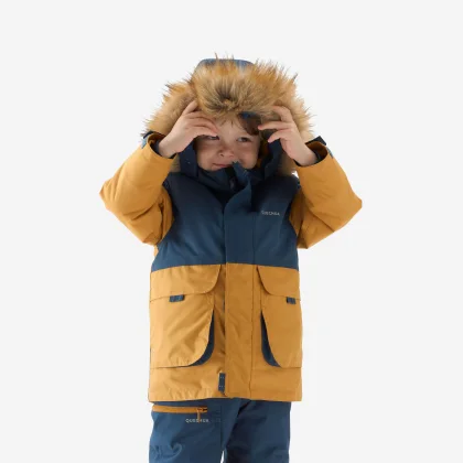 QUECHUA Detská turistická hrejivá bunda - parka SH500 Mountain 2-6 rokov 2-3 r (89-95 cm)