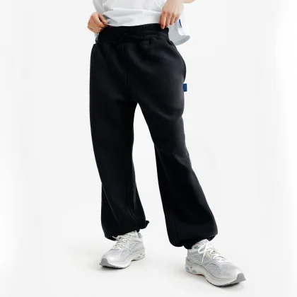 DECATHLON Dámske oversize tepláky čierne S