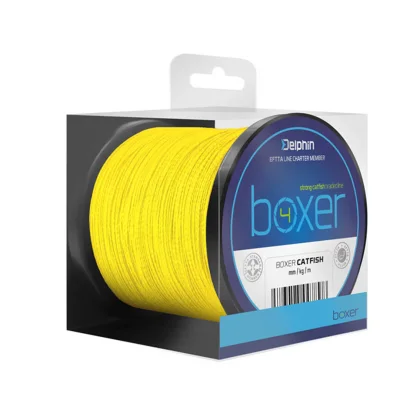 Delphin šnúra BOXER 4 fluo žltá 250m 0,70mm 62,8kg