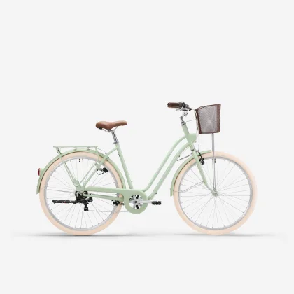 ELOPS Mestský bicykel 520 znížený rám svetlozelený L-XL