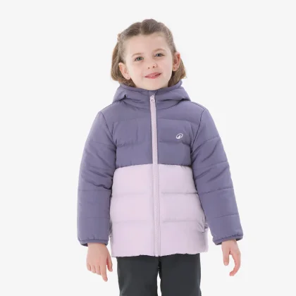 QUECHUA Detská zimná prešívaná bunda NH500 2-6 r. fialová 2-3 r (89-95 cm)
