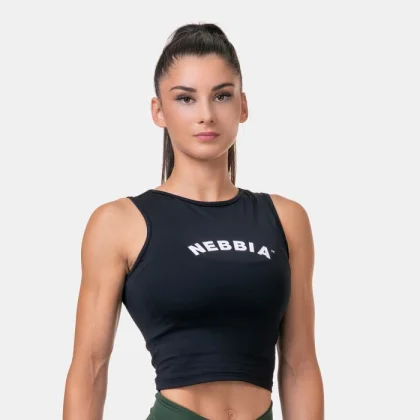 NEBBIA Dámske tielko Fit & Sporty Black XS