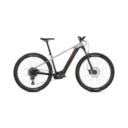Horský elektrobicykel MONDRAKER Prime, black nimbus grey flame red