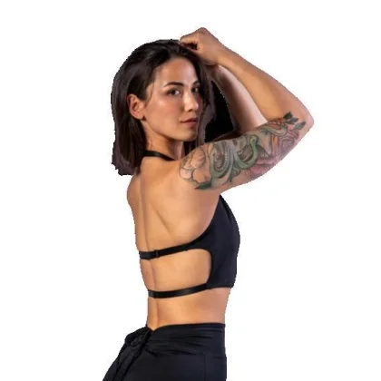 Nebbia Deni x NEBBIA Sportovní tank top 309 POUZE XS - černá (VÝPRODEJ)