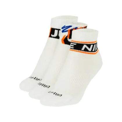 Ponožky NIKE 3 PACK-U NK ED PLS ANKLE 3P SPORT 144 WHITE