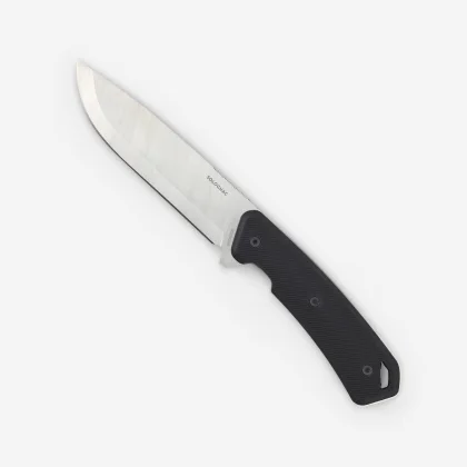 SOLOGNAC Poľovnícky nôž Sika 130 FR s pevnou čepeľou 13 cm s čiernou rukoväťou bez