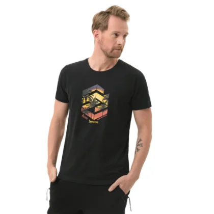Pánské tričko s krátkým rukávem VOLCANO SUNSET-700-BLACK
