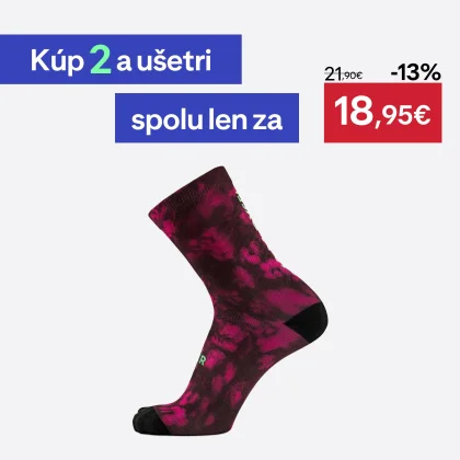 VAN RYSEL Cyklistické ponožky EDR červené 43-46