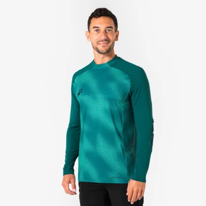 KIPSTA Futbalový brankársky dres s chráničmi F500 zelený M