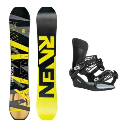 Raven Barracuda Carbon Lime pánský snowboard + Gravity Drift black/sage vázání