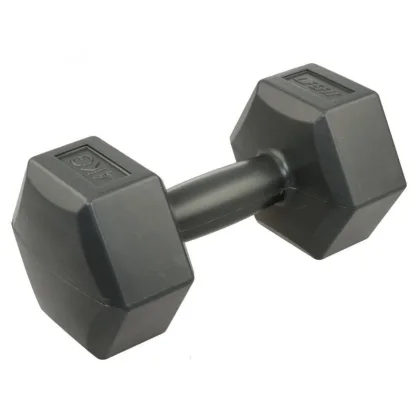 Lifefit Vinylová činka 1 x 4 kg tm. šedá