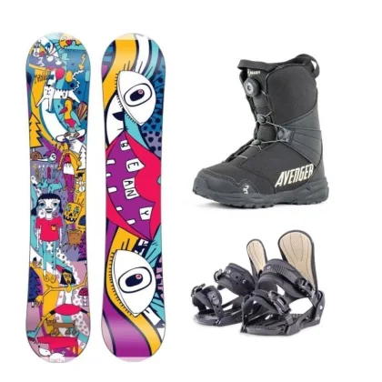 Beany Bark dětský snowboard + Beany Junior vázání + Beany Avenger BS boty