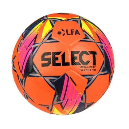 Futbalová lopta SELECT FB Brillant Super TB SK Chance Liga 2024/25 5 oranžová-modrá