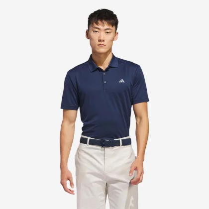 ADIDAS Pánska golfová polokošeľa s krátkym rukávom tmavomodrá 2XL