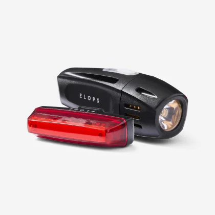 ELOPS Predné a zadné LED svetlo na bicykel ST 920 nabíjanie na USB bez