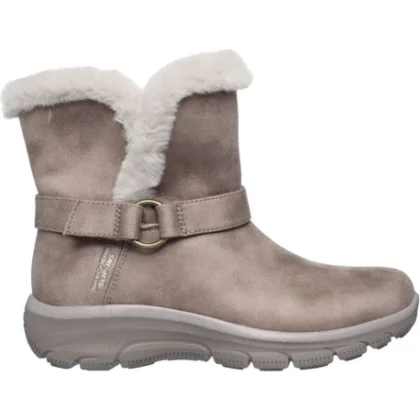 Dámské kotníkové zimní boty SKECHERS Easy Going Dreamer dark taupe