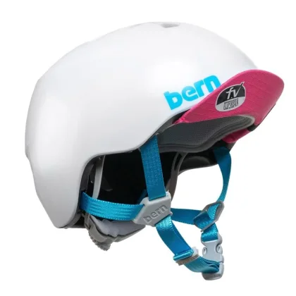 Bern Nina DVRT satin white dívčí přilba na kolo a skate