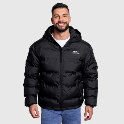 Pánska bunda Iron Aesthetics Zenit Puffer, čierna