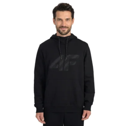 Pánska mikina s kapucňou 4F SWEATSHIRT M2548-20S-DEEP BLACK