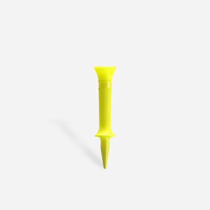INESIS Vyvýšené plastové golfové tíčko 10 ks 40 mm žlté bez