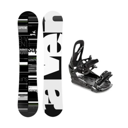 Raven Supreme black/green snowboard + Raven S230 Black vázání